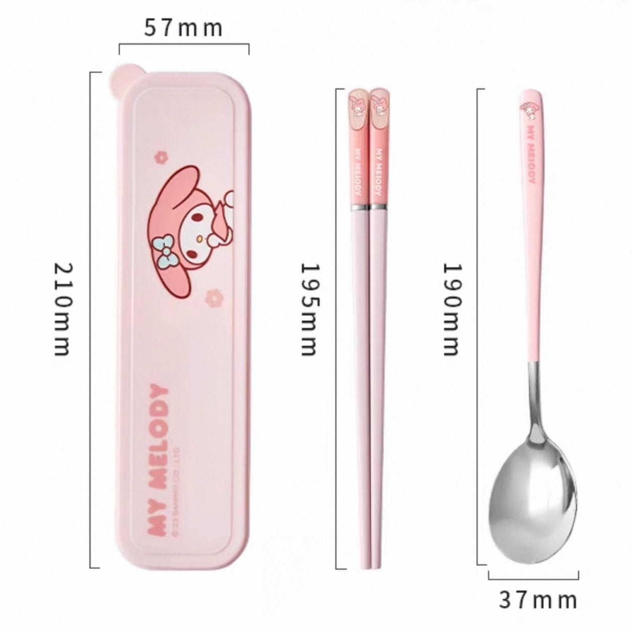 Tsukiko Stainless Steel PET Cutleries Set