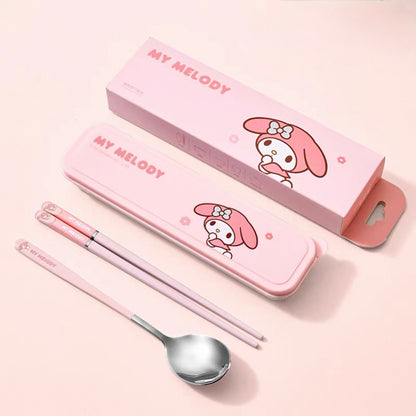 Tsukiko Stainless Steel PET Cutleries Set