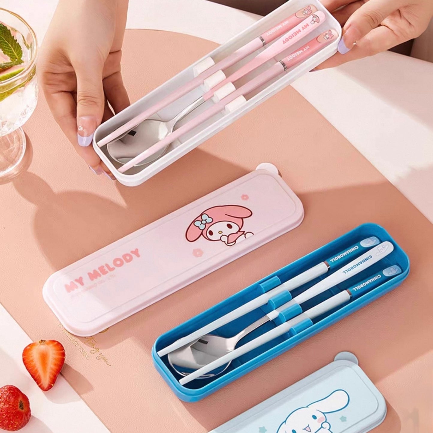 Tsukiko Stainless Steel PET Cutleries Set