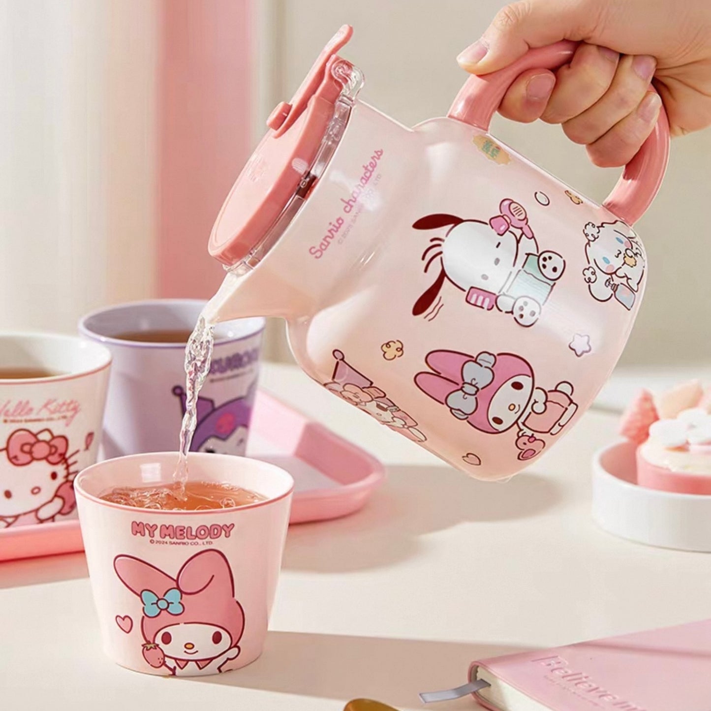 Rikuya Ceramic Thermal Jug & Tea Cup Set