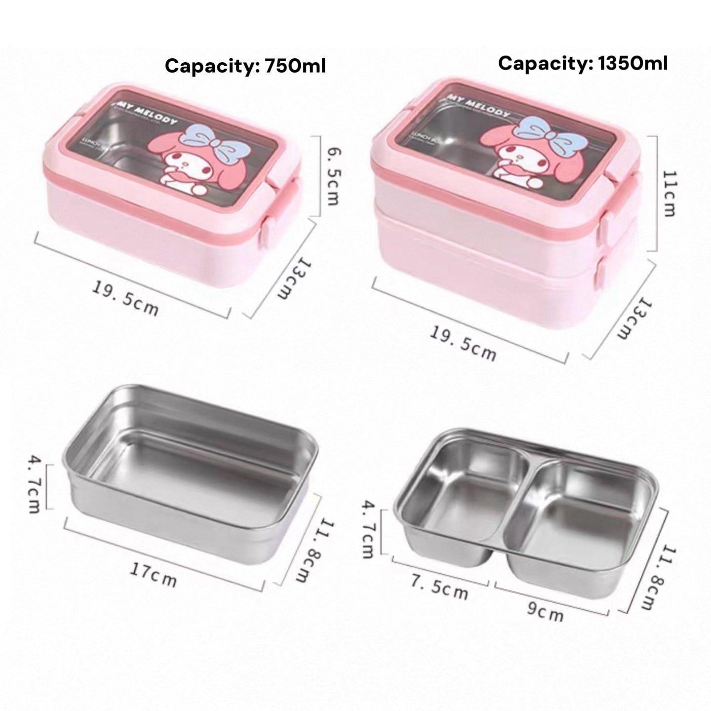 Tamaki Stainless Steel Lunch Box Set