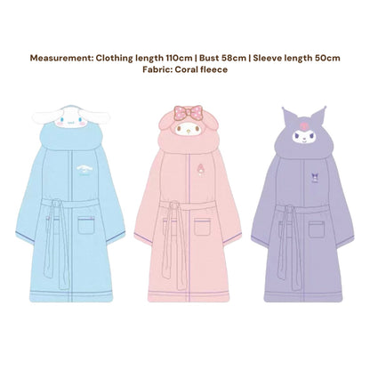 Miyuki Coral Fleece Bath Robe