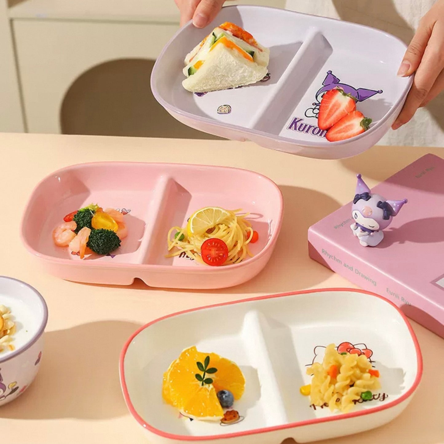 Yume Compartment Ceramic Plate