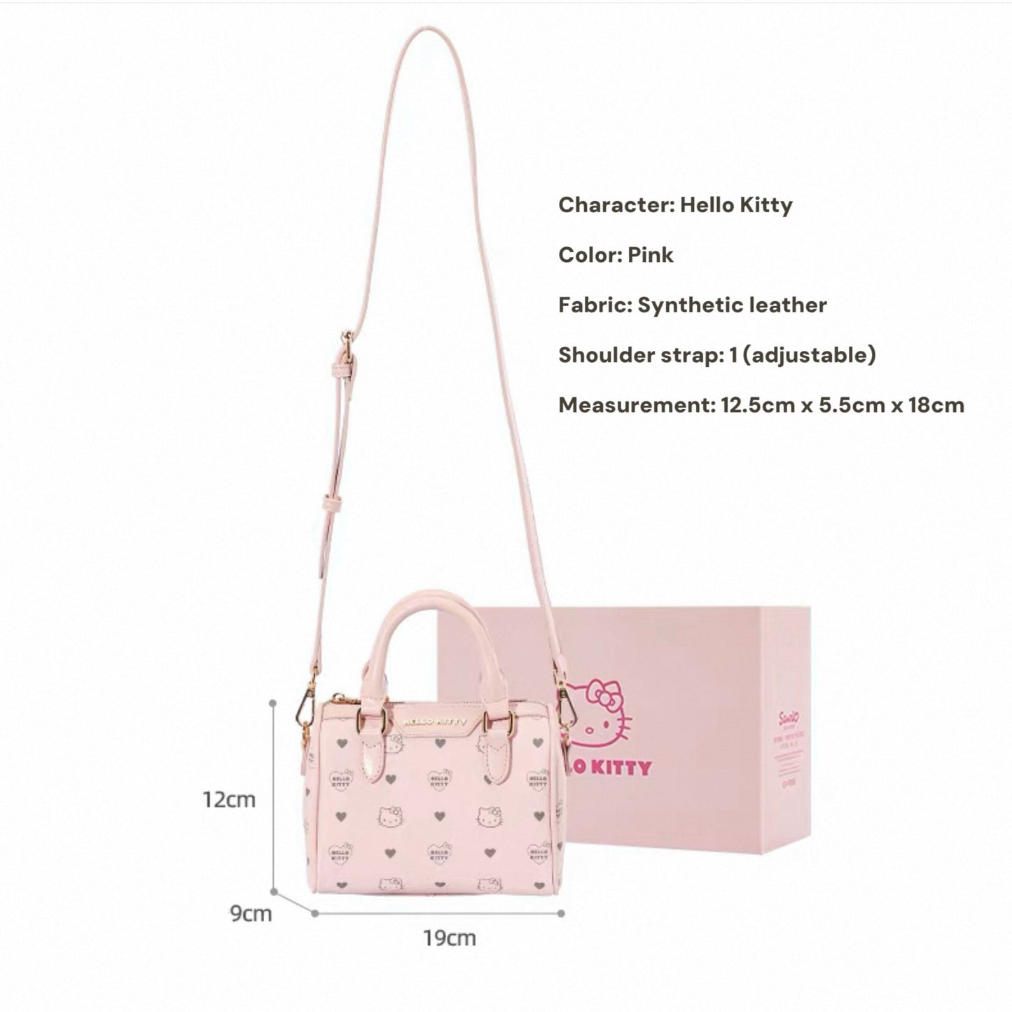 Aozora Hello Kitty Puffy Handbag