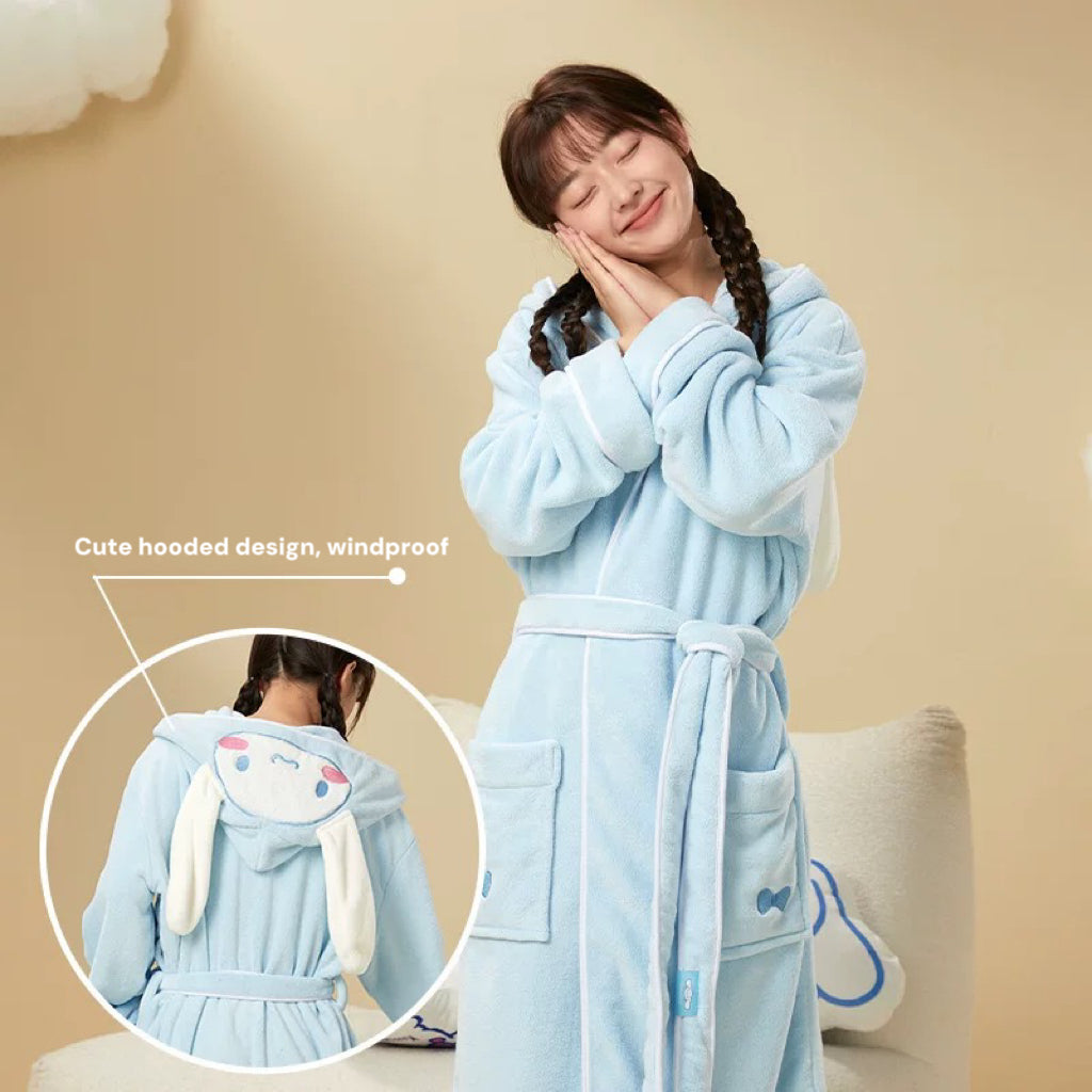 Miyuki Coral Fleece Bath Robe
