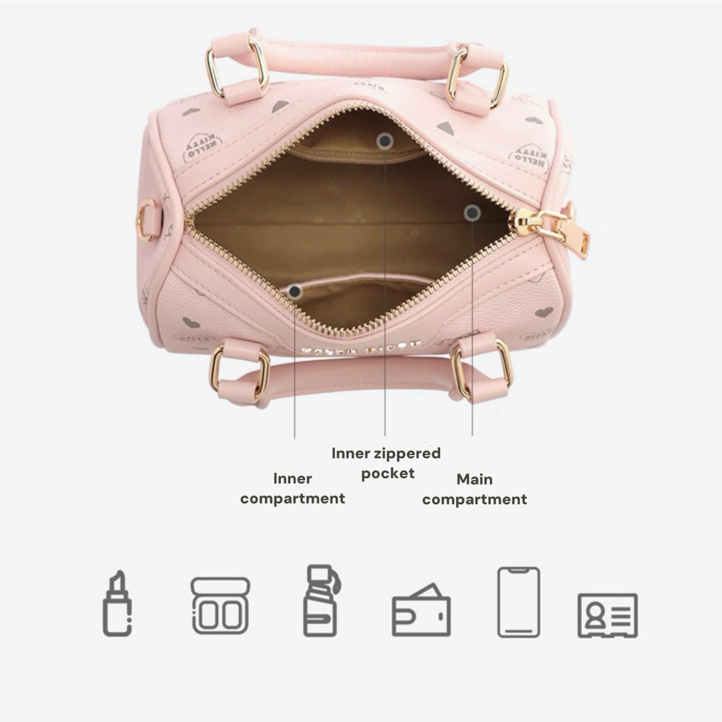 Aozora Hello Kitty Puffy Handbag