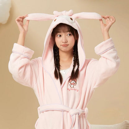 Miyuki Coral Fleece Bath Robe