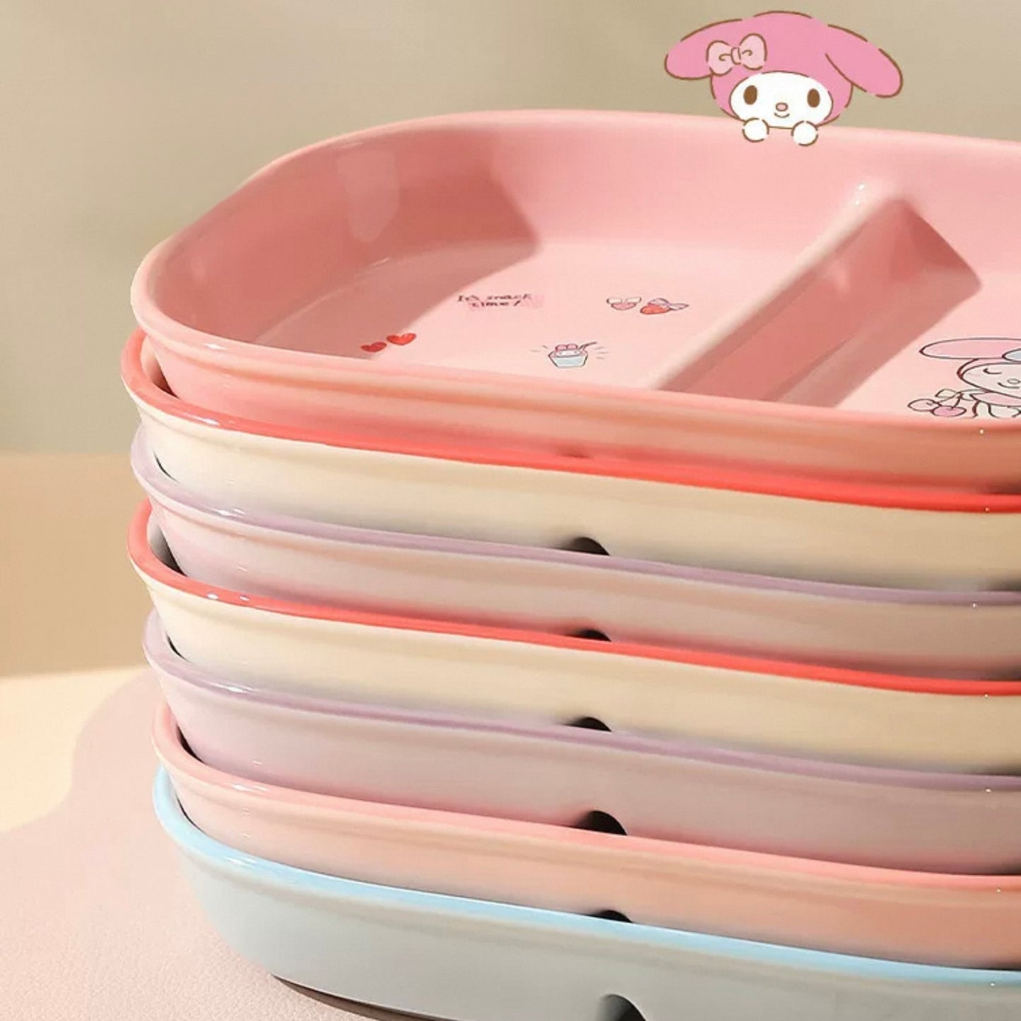 Yume Compartment Ceramic Plate