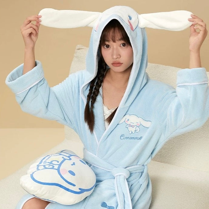 Miyuki Coral Fleece Bath Robe