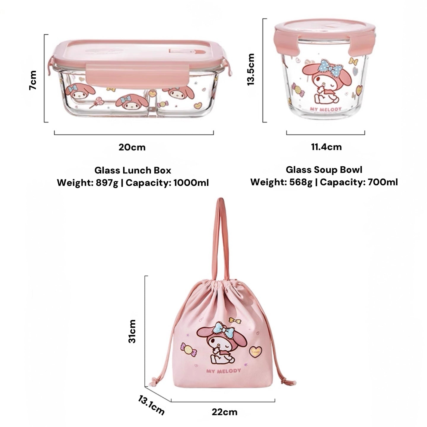 Ichika Glass Lunch Box