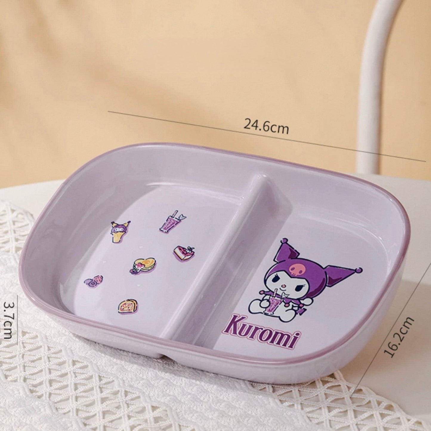 Yume Compartment Ceramic Plate