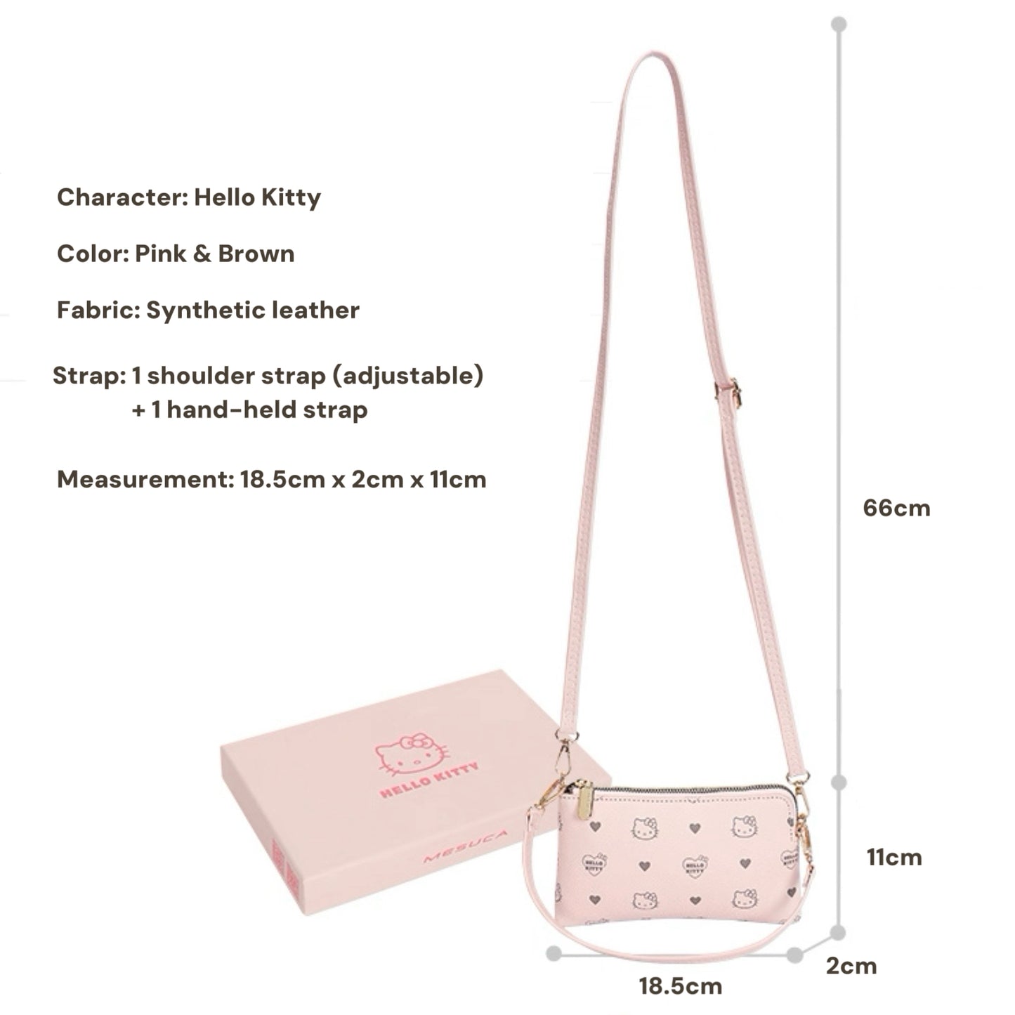 Mizuki Hello Kitty Mini Handbag
