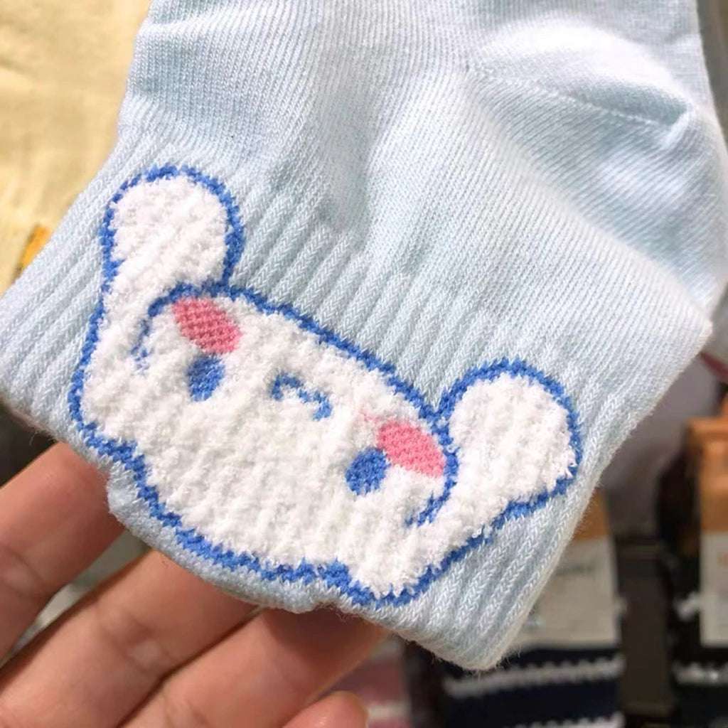 Yurika Cotton Quarter Socks