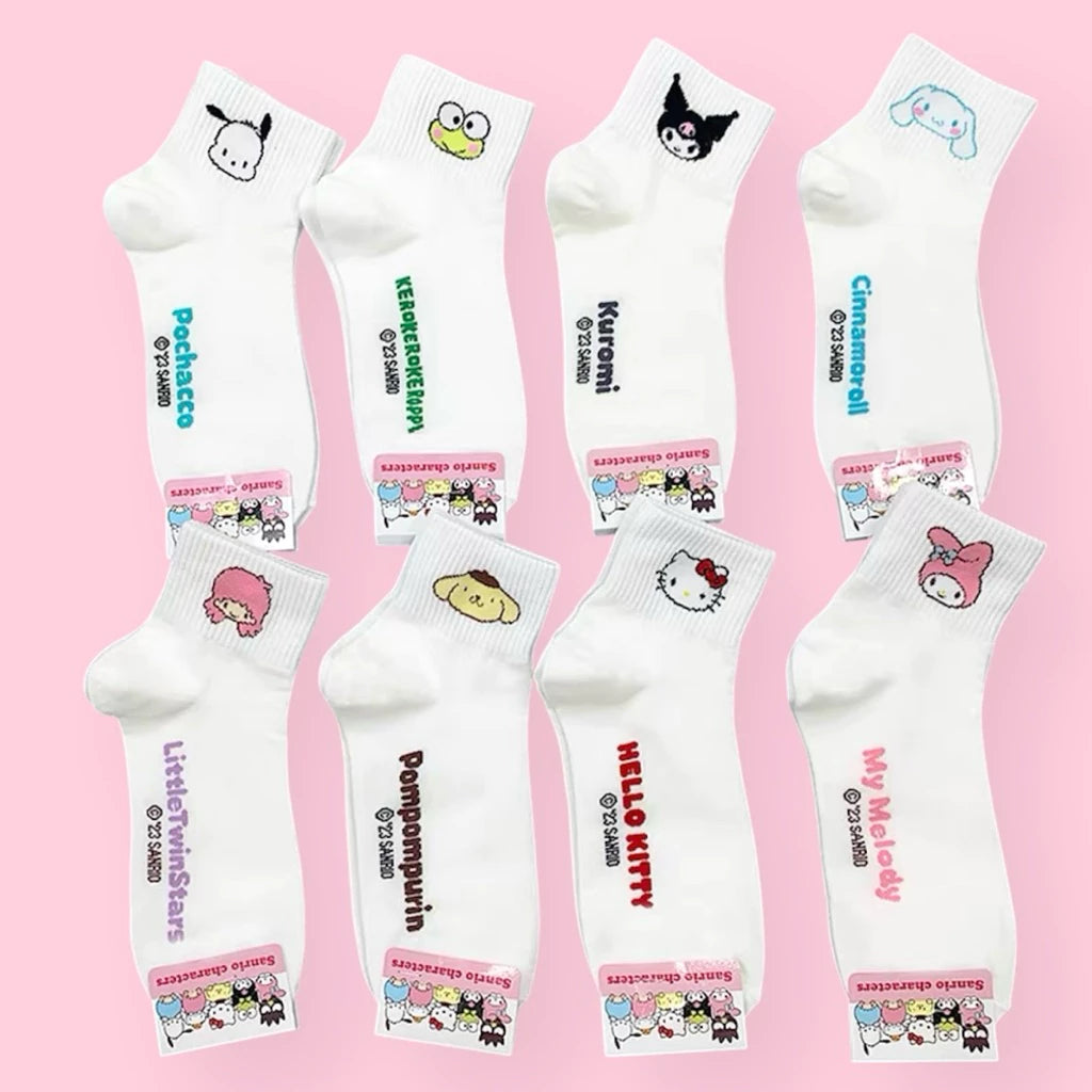 Shirayuki Cotton Quarter Socks