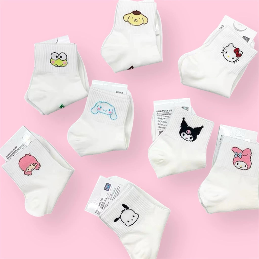 Shirayuki Cotton Quarter Socks