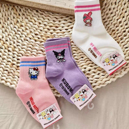 Sayaka Cotton Quarter Socks