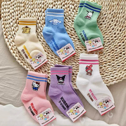 Sayaka Cotton Quarter Socks