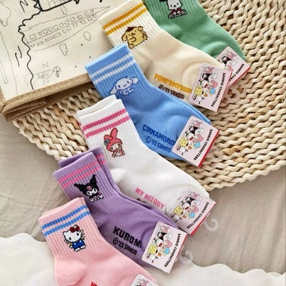 Sayaka Cotton Quarter Socks