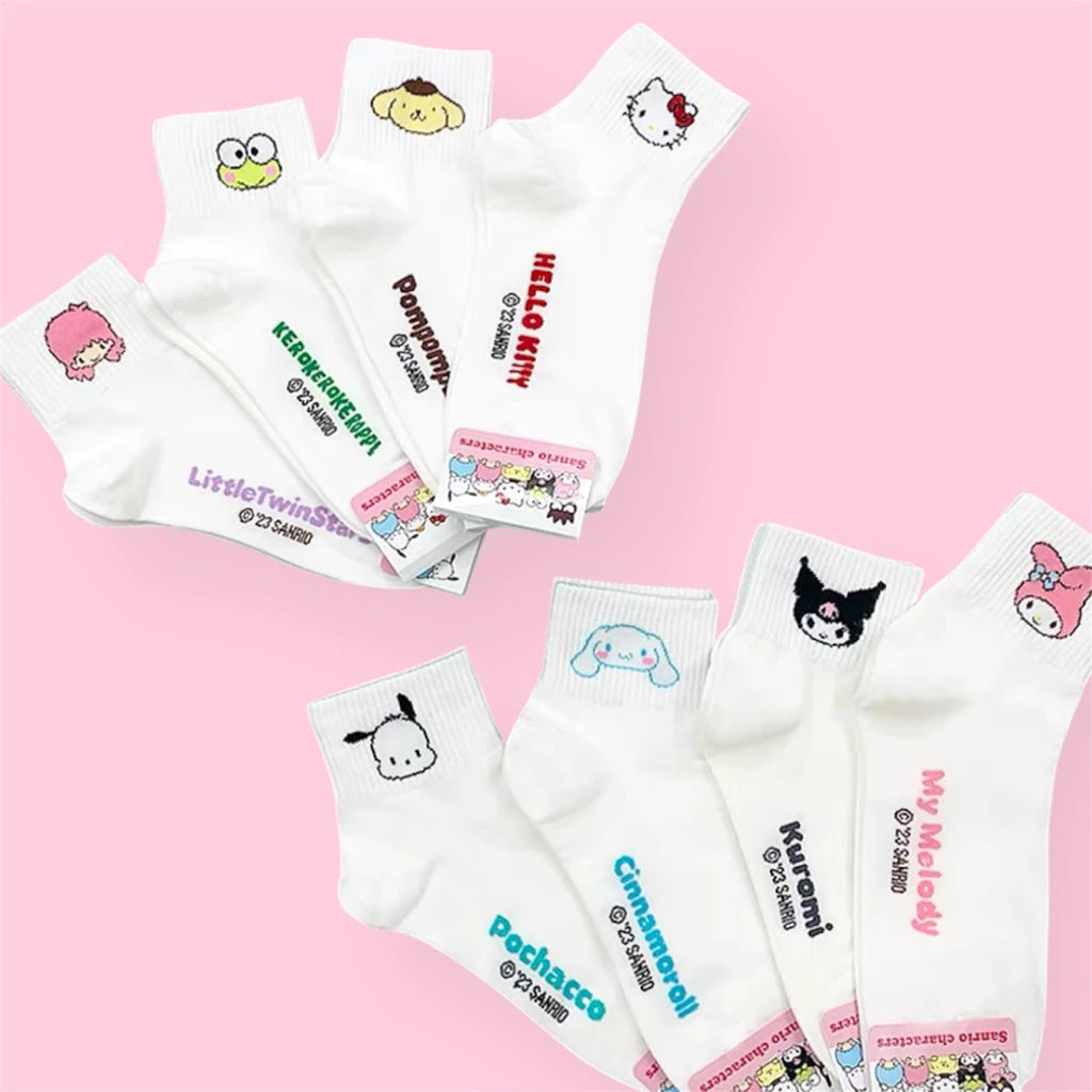 Shirayuki Cotton Quarter Socks