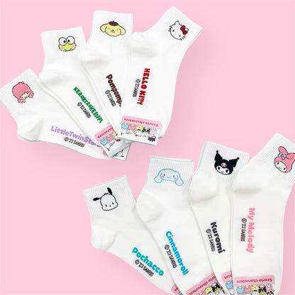 Shirayuki Cotton Quarter Socks